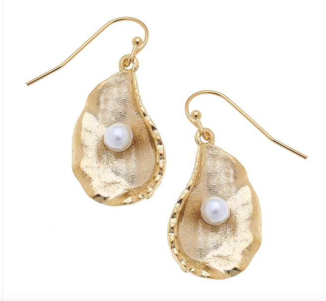 Susan Shaw Oyster Earrings