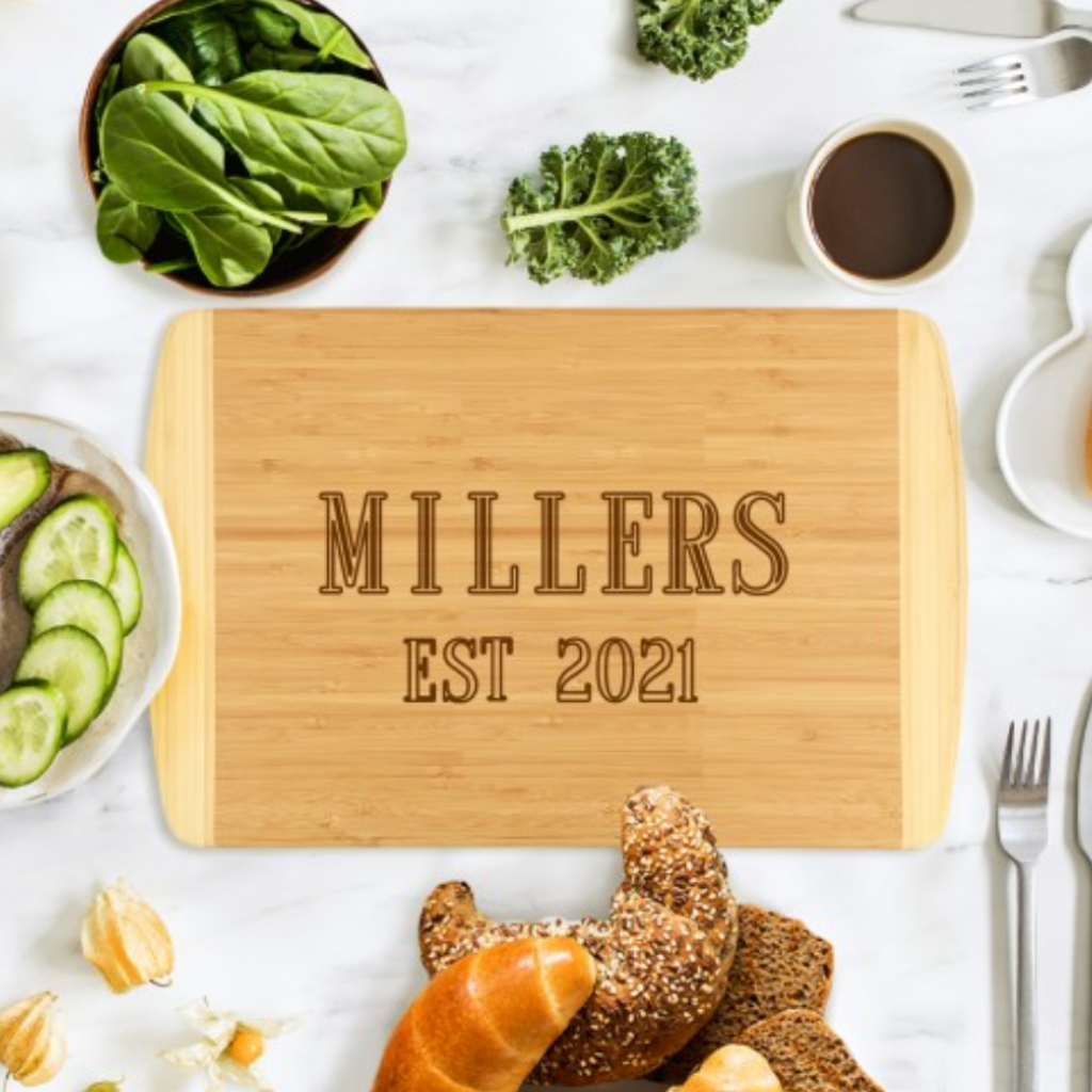 EST. Year Two-Tone Cutting Board