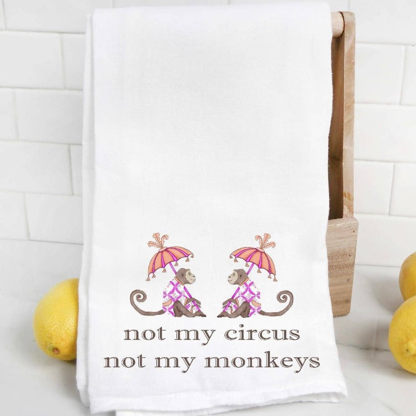 Super cute Kitchen towel Humor Chinoserie