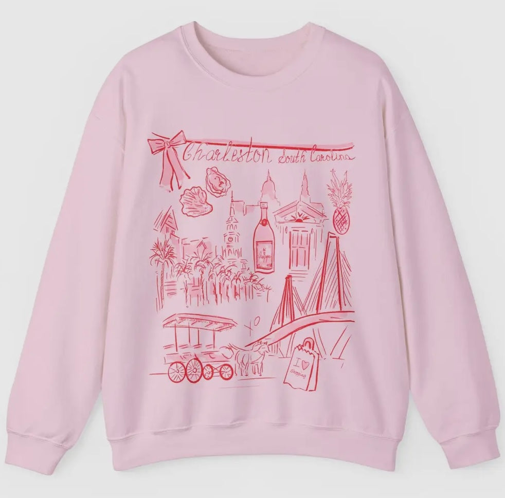 Charleston Crewneck Pink 